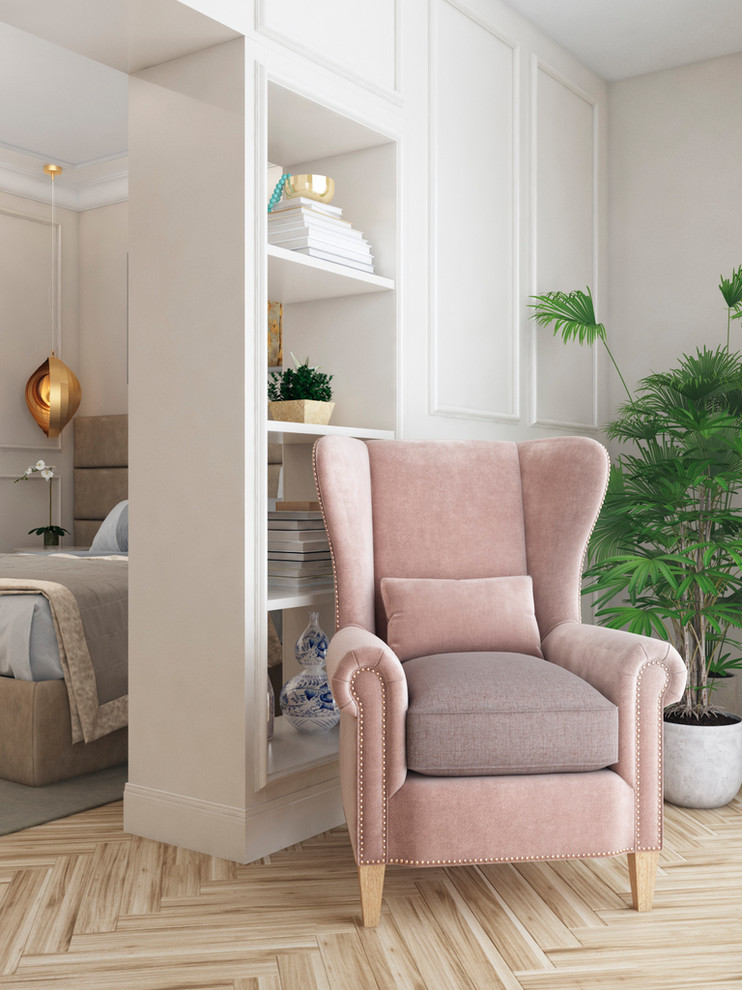 Трехкомнатная квартира в стиле неоклассика, 55 м²