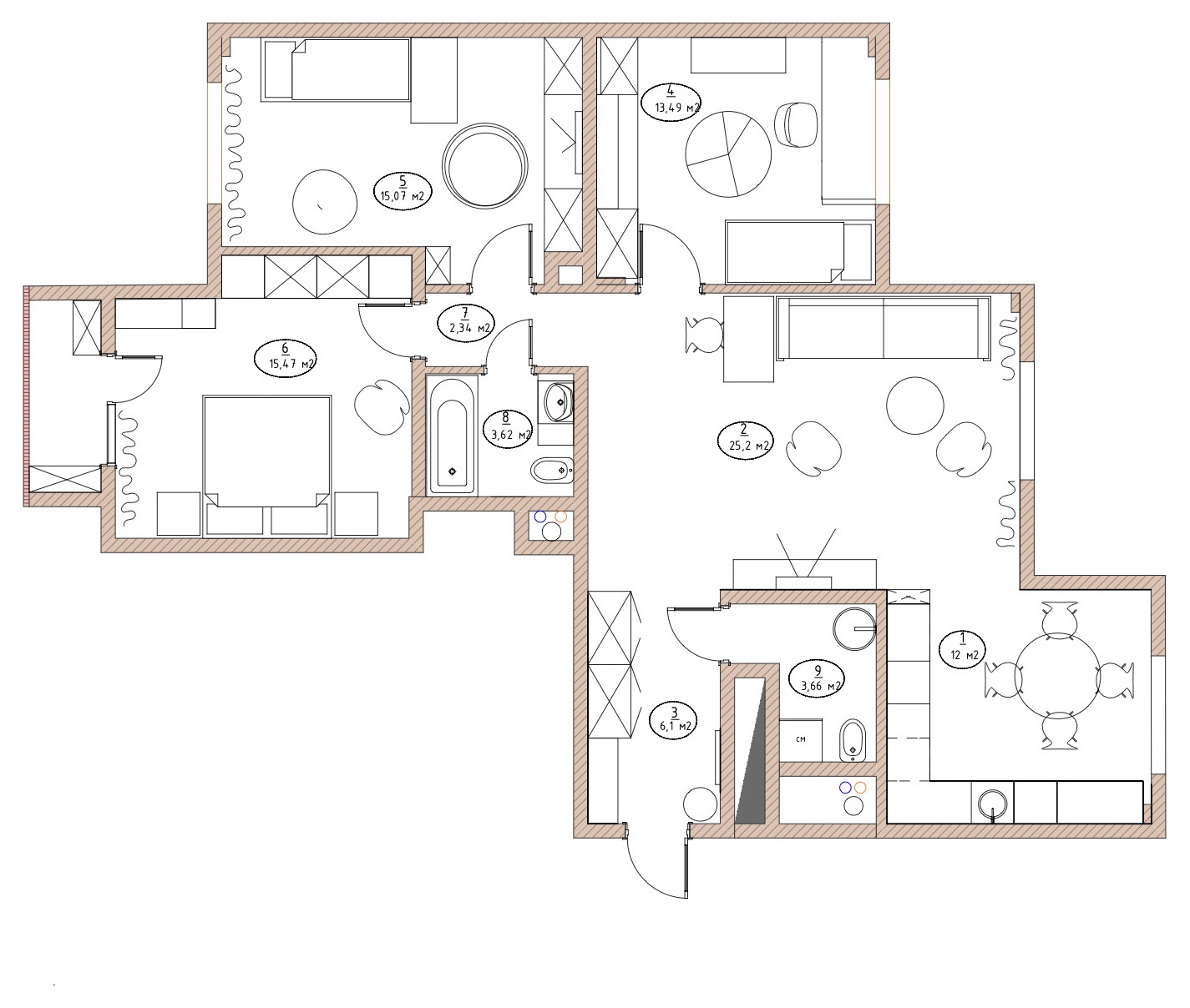 Houzz тур: Квартира для большой семьи дизайнера