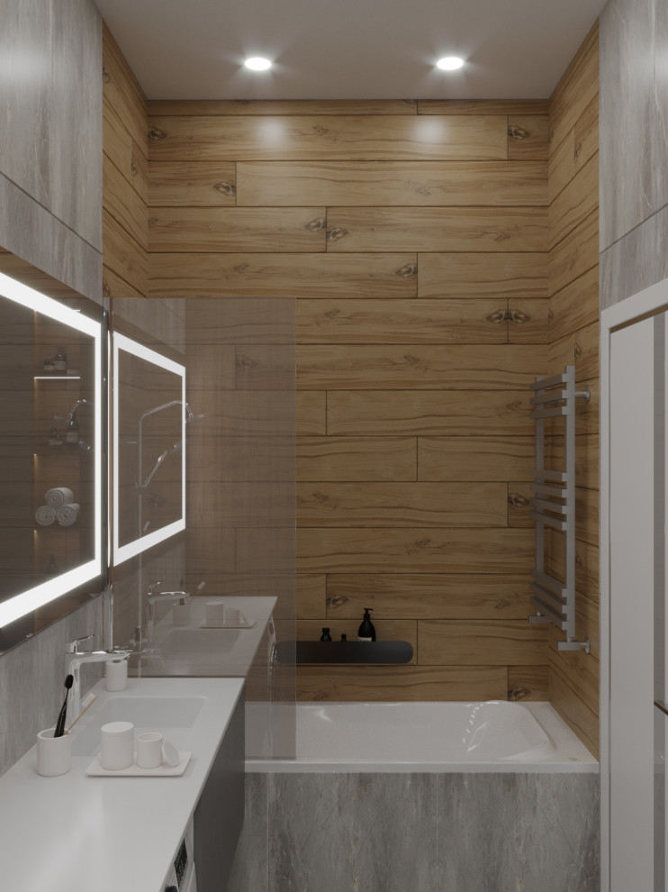 Проект двухкомнатной квартиры в ЖК «Серебряный фонтан» г. Москва