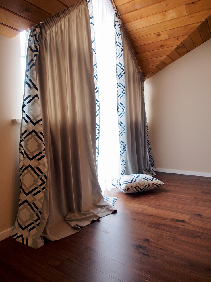 Шторы для загородного дома в КП Красные Пруды