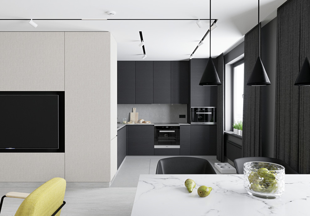 Квартира в монохромной гамме