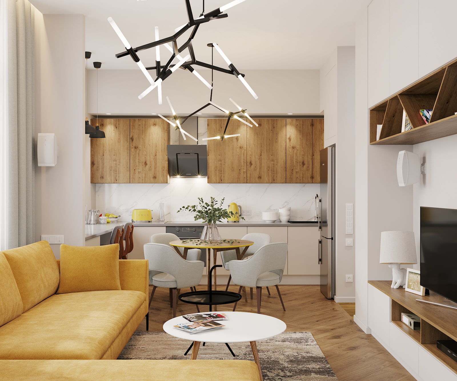 Обложка проекта: Квартира для семьи с одним ребенком