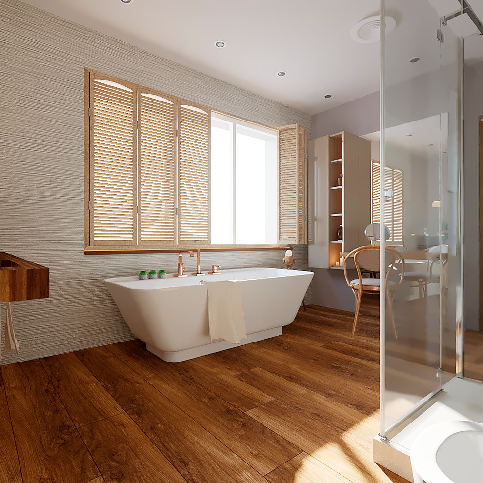 Светлая и разноцветная квартира для молодой девушки.