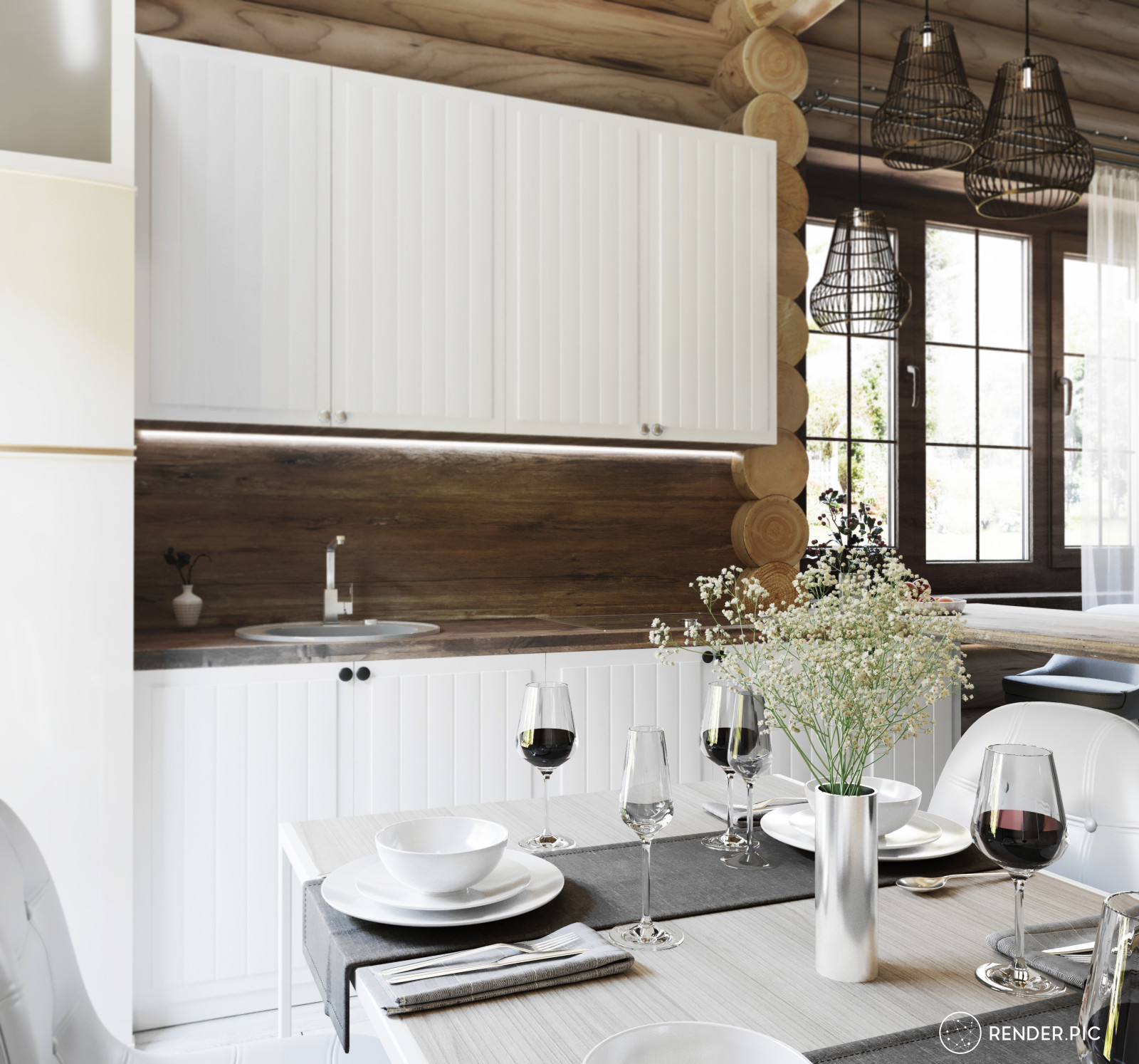 Визуализация летнего дома