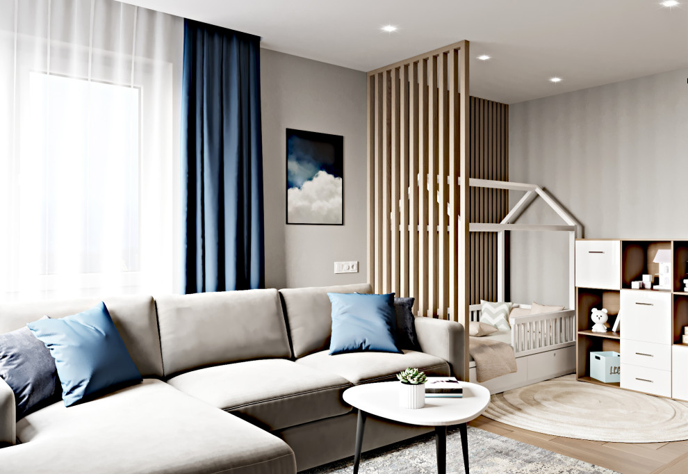 2-комн. квартира - 64 м2. Гостиная