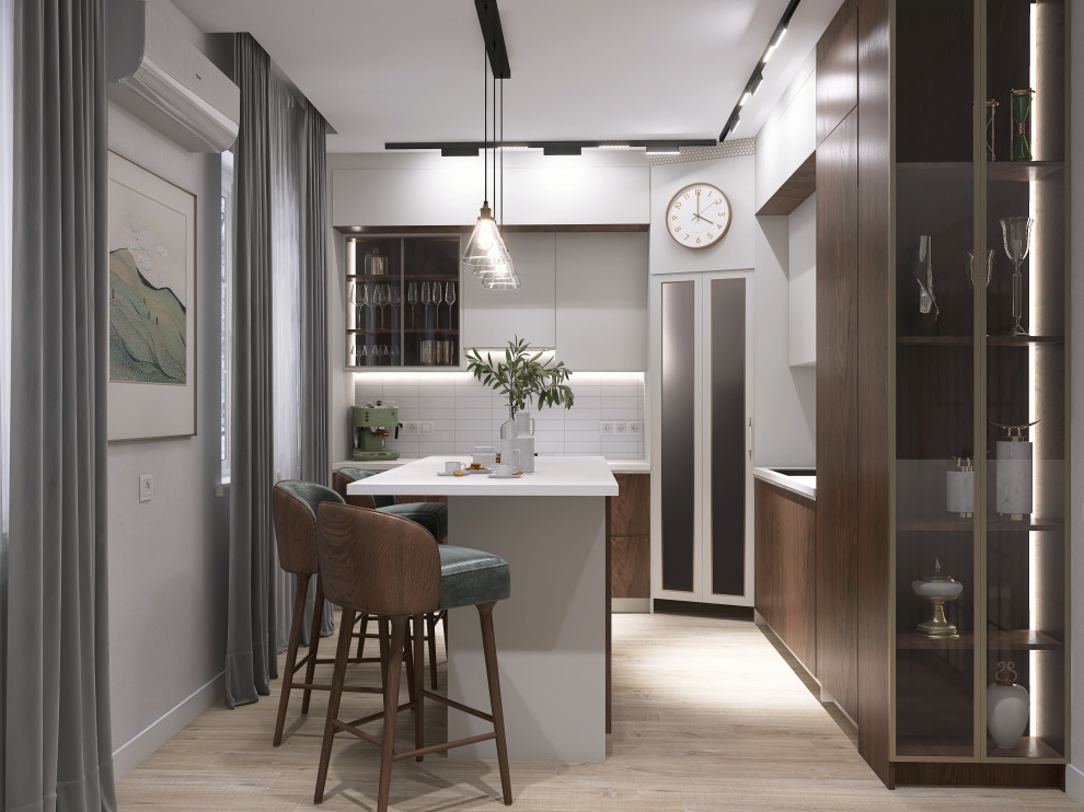 Двухэтажный дом с цокольным этажом 208м2