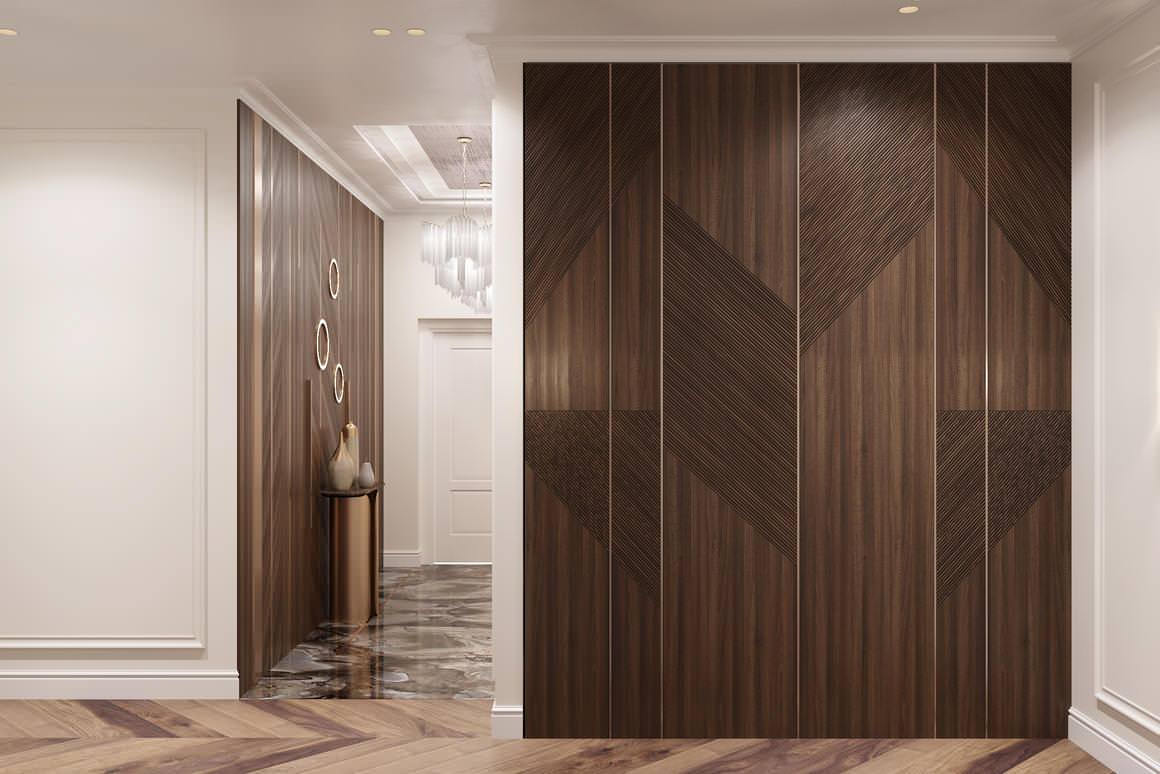 Роскошная современная классика для семьи с детьми в ЖК Русский Дом - 144 метра