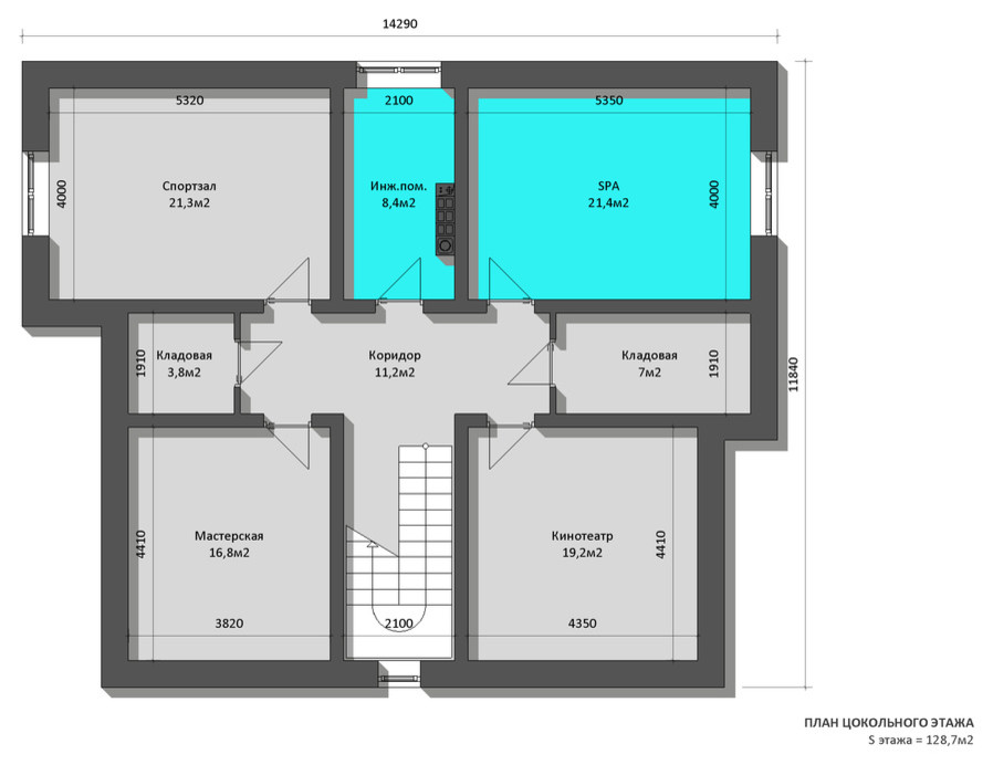 План цокольного этажа