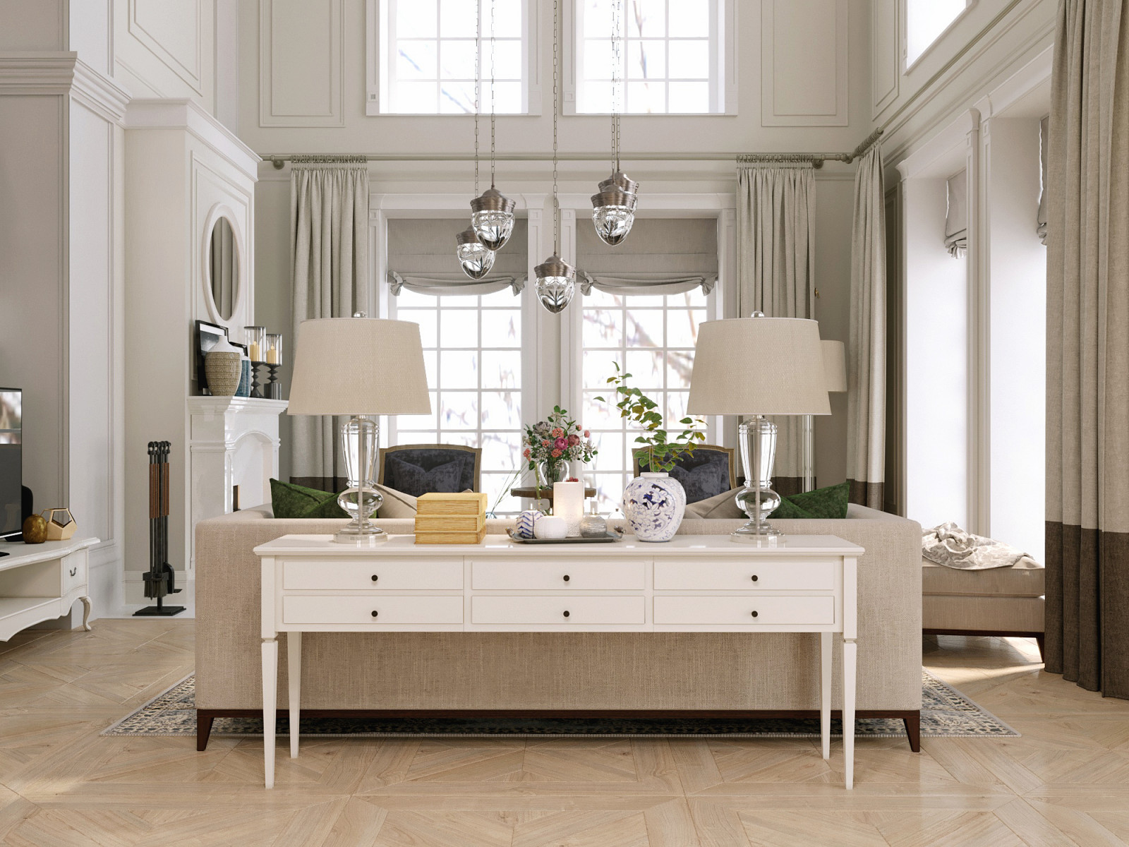 Загородный дом в классическом стиле 370 м.кв