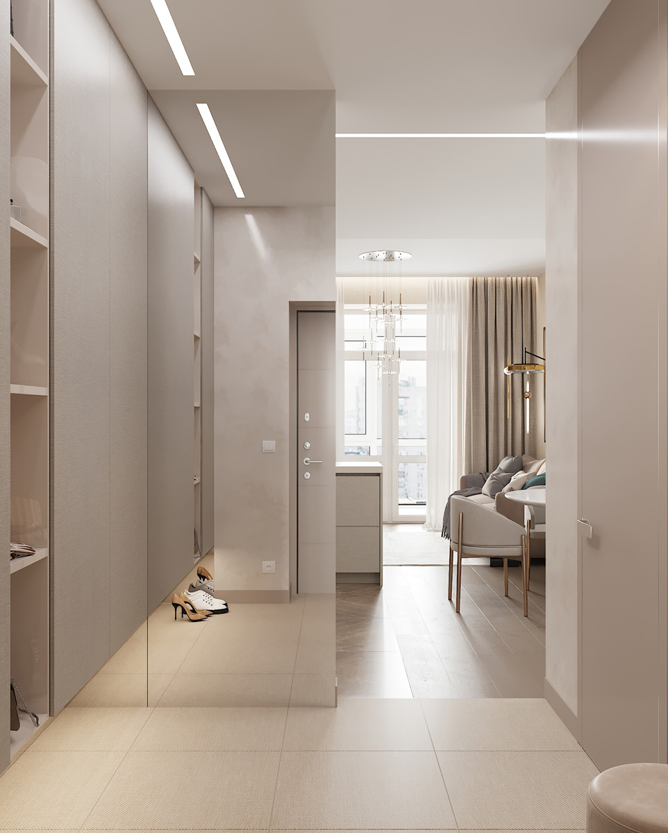 Современный дзен. ЖК Переулок Бульварный. Визуализация.