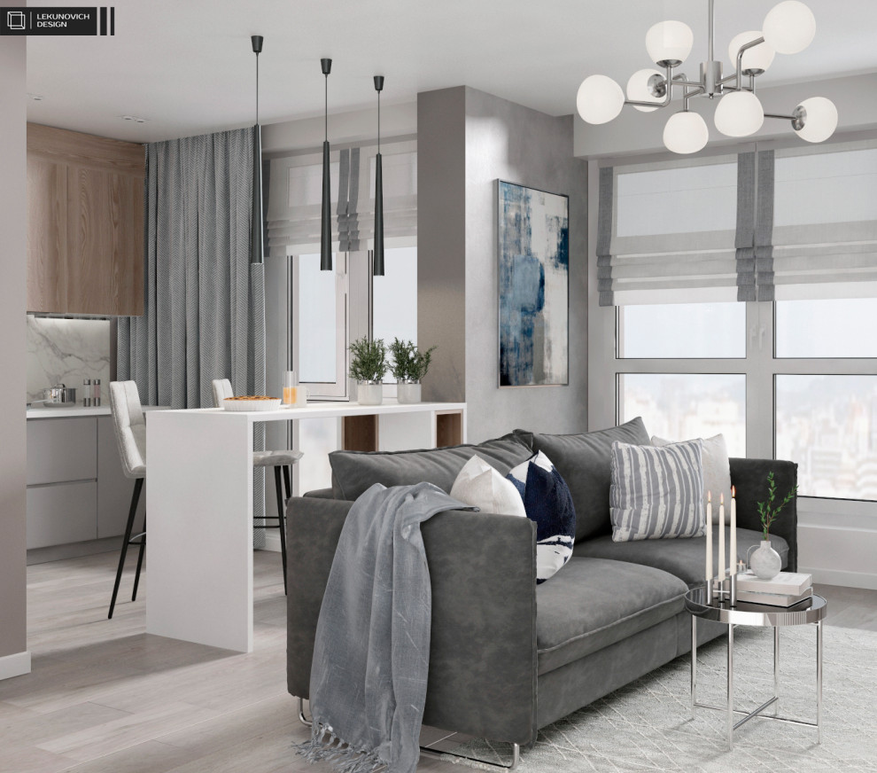 Дизайн квартиры ЖК "Минск Мир" г. Минск 43 м2