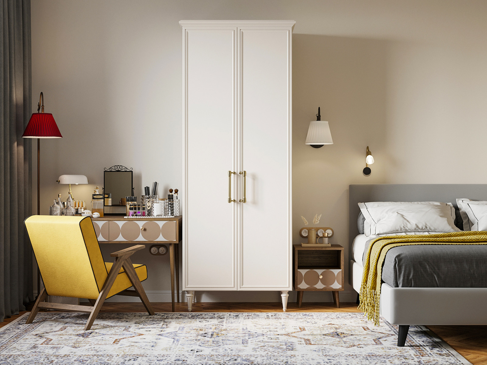 Квартира на Кутузовском проспекте с элементами ретро