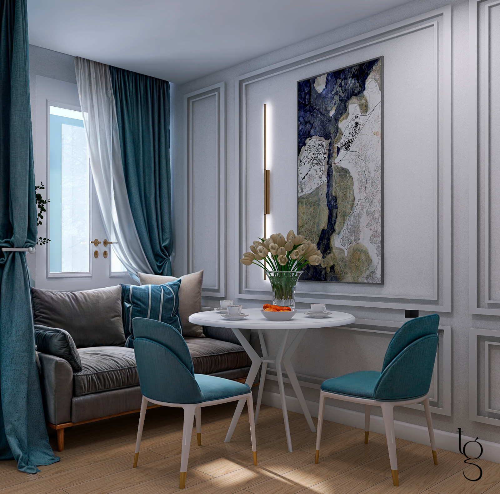 A cozy two-room apartment for a mother and her teenage daughter