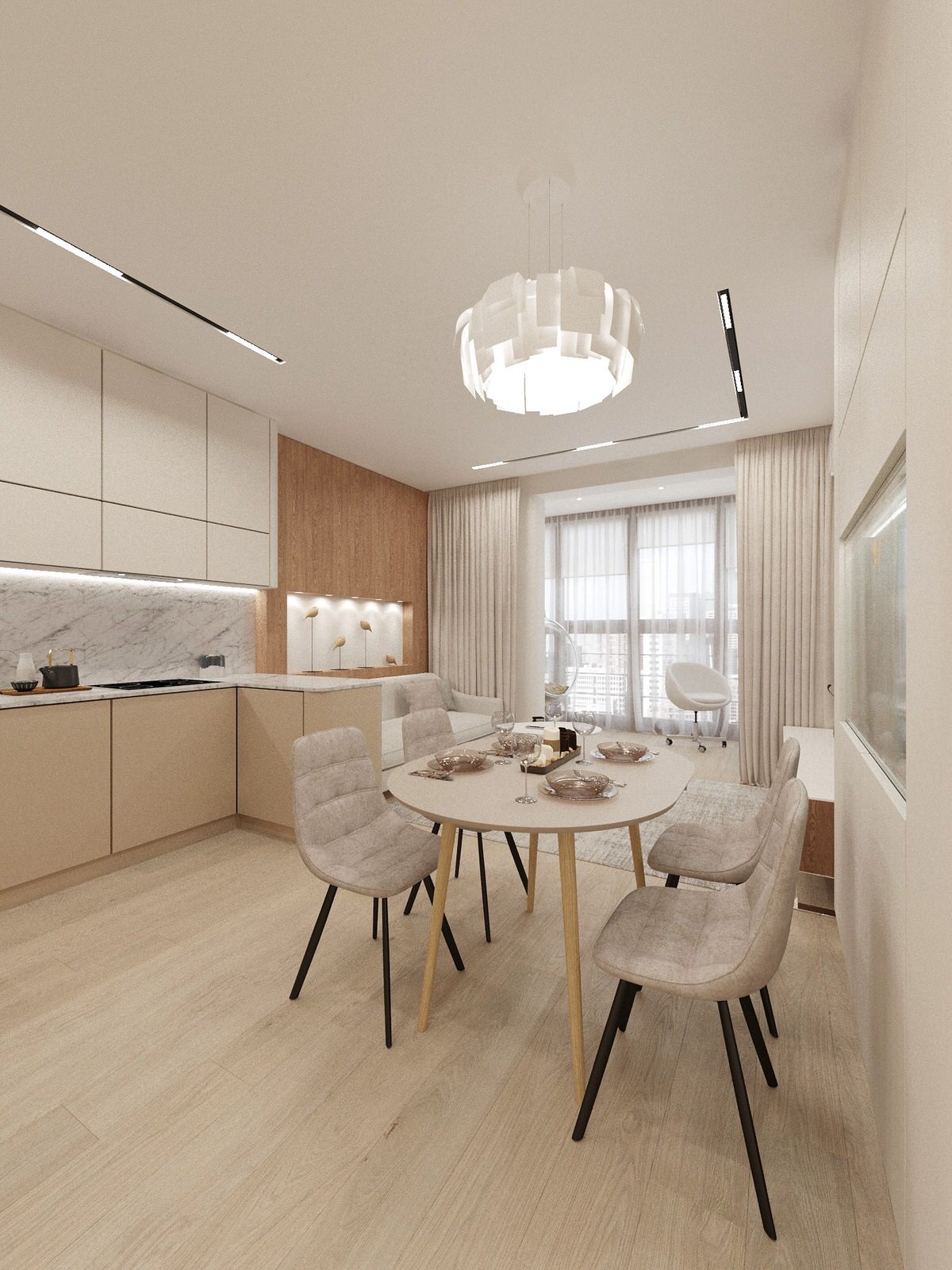 Обложка проекта: Трехкомнатная квартира.