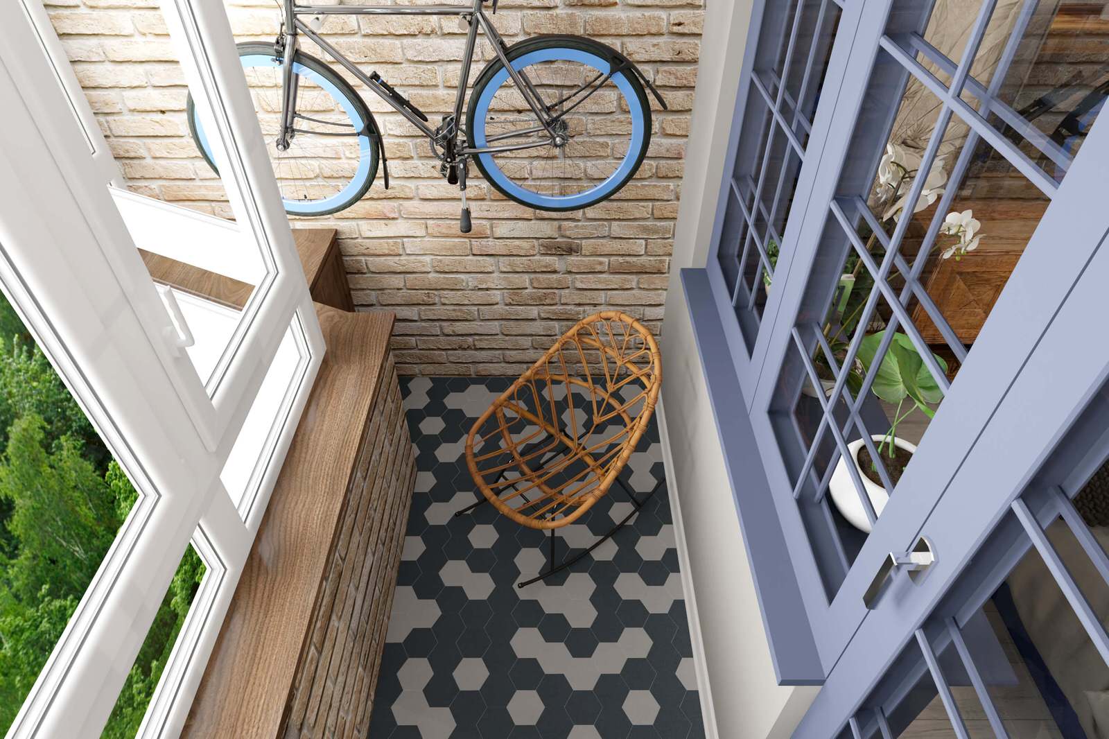 Трехкомнатная квартира 78 м2 в современном стиле, в доме серии П-44