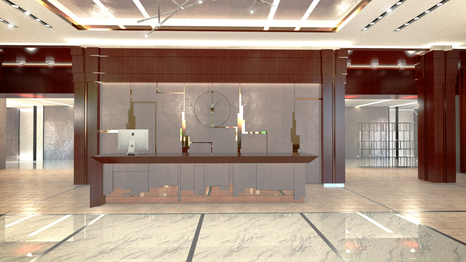 входной холл жилого дома премиум класса(проектное предложение)