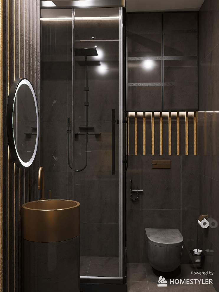 Проект однокомнатной квартиры 45м2