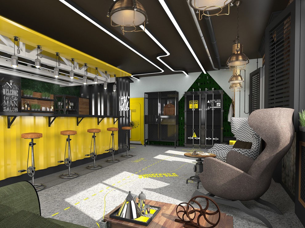 Обложка проекта: Салон "Barber Shop" Дизайн-проект интерьеров.