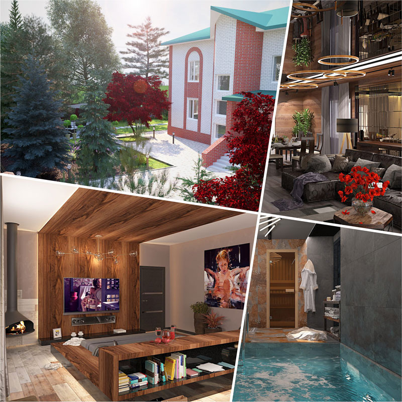 Обложка проекта: Коттедж + ландшафт. Балаково