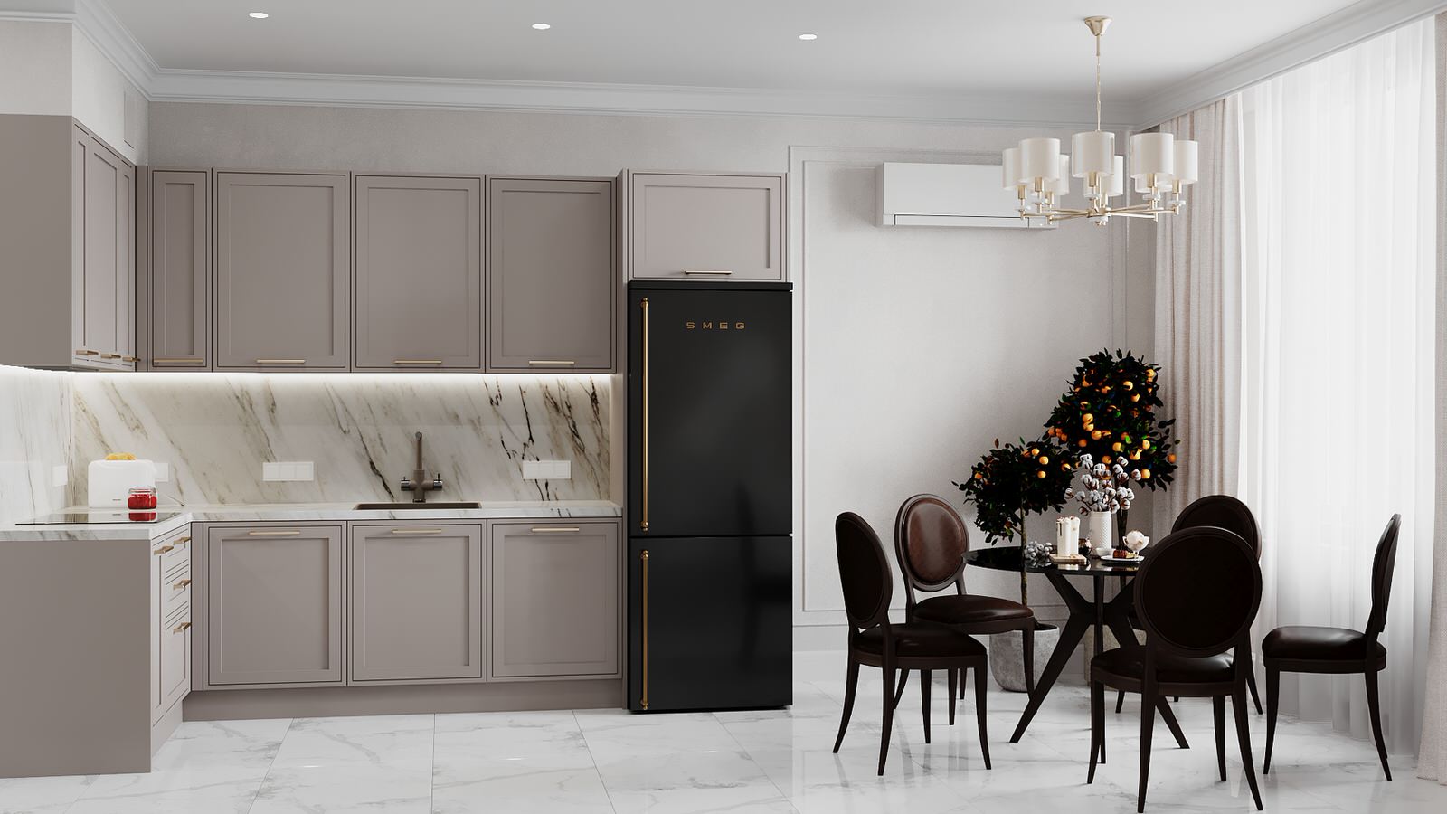 Проект оформления интерьера квартиры 100 кв.м.