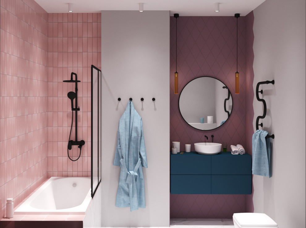 Обложка проекта: санузел в современном стиле