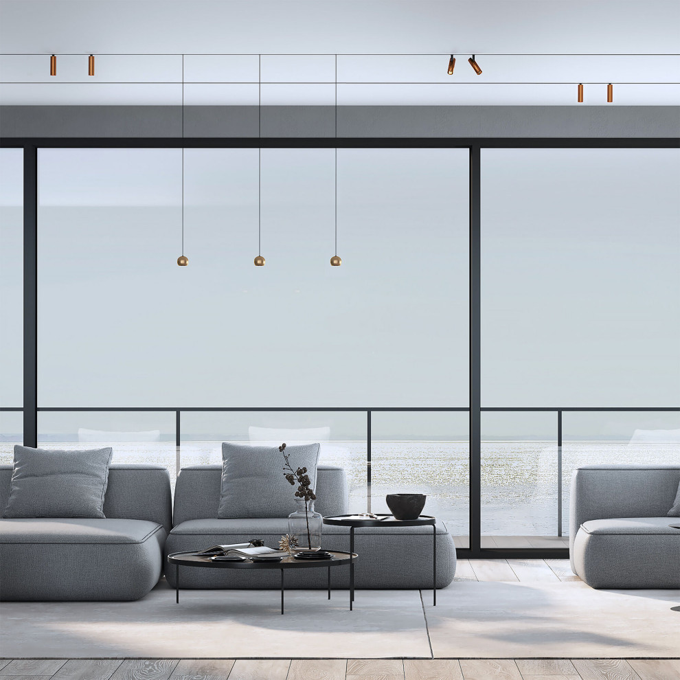 Slim Magnetic Умный трековый светильник 7W 2700-6500K Dim Cubo латунь