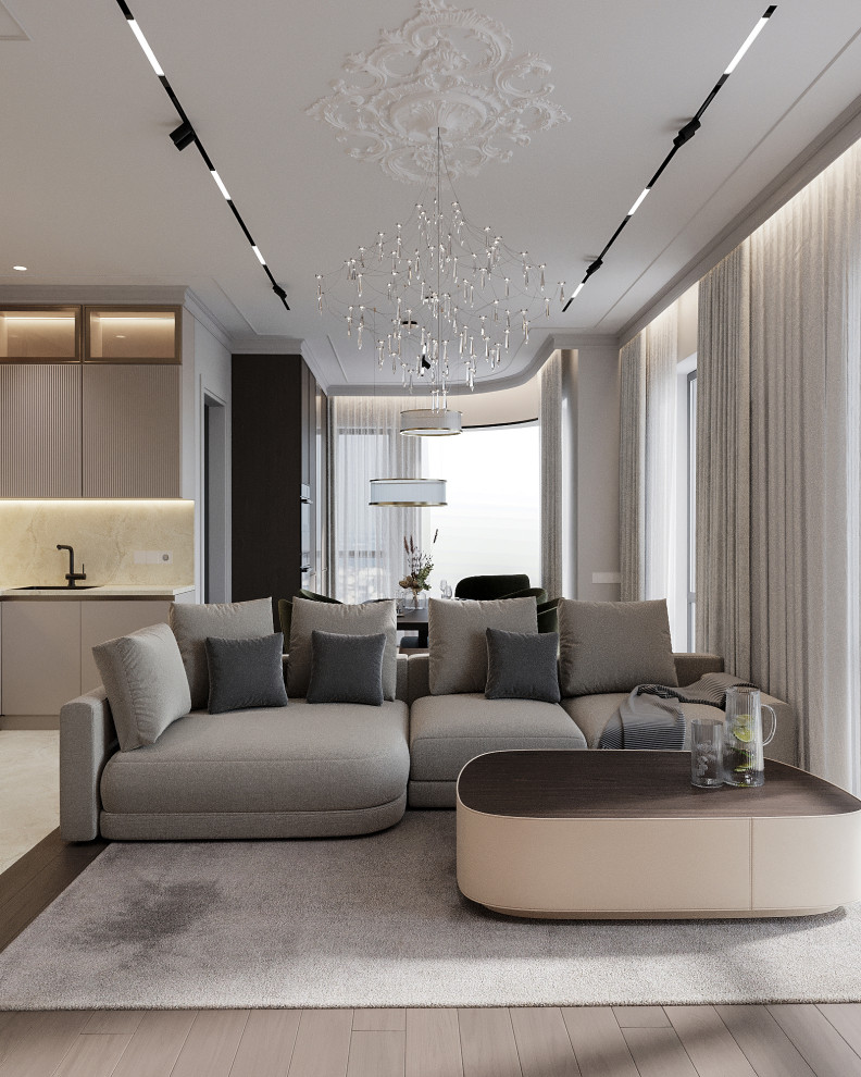 Дизайн проект в ЖК Павелецкая Сити 3 комнаты