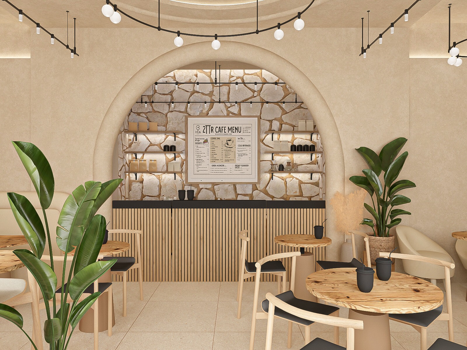 Обложка проекта: Дизайн интерьера кафе в стиле вабисаби