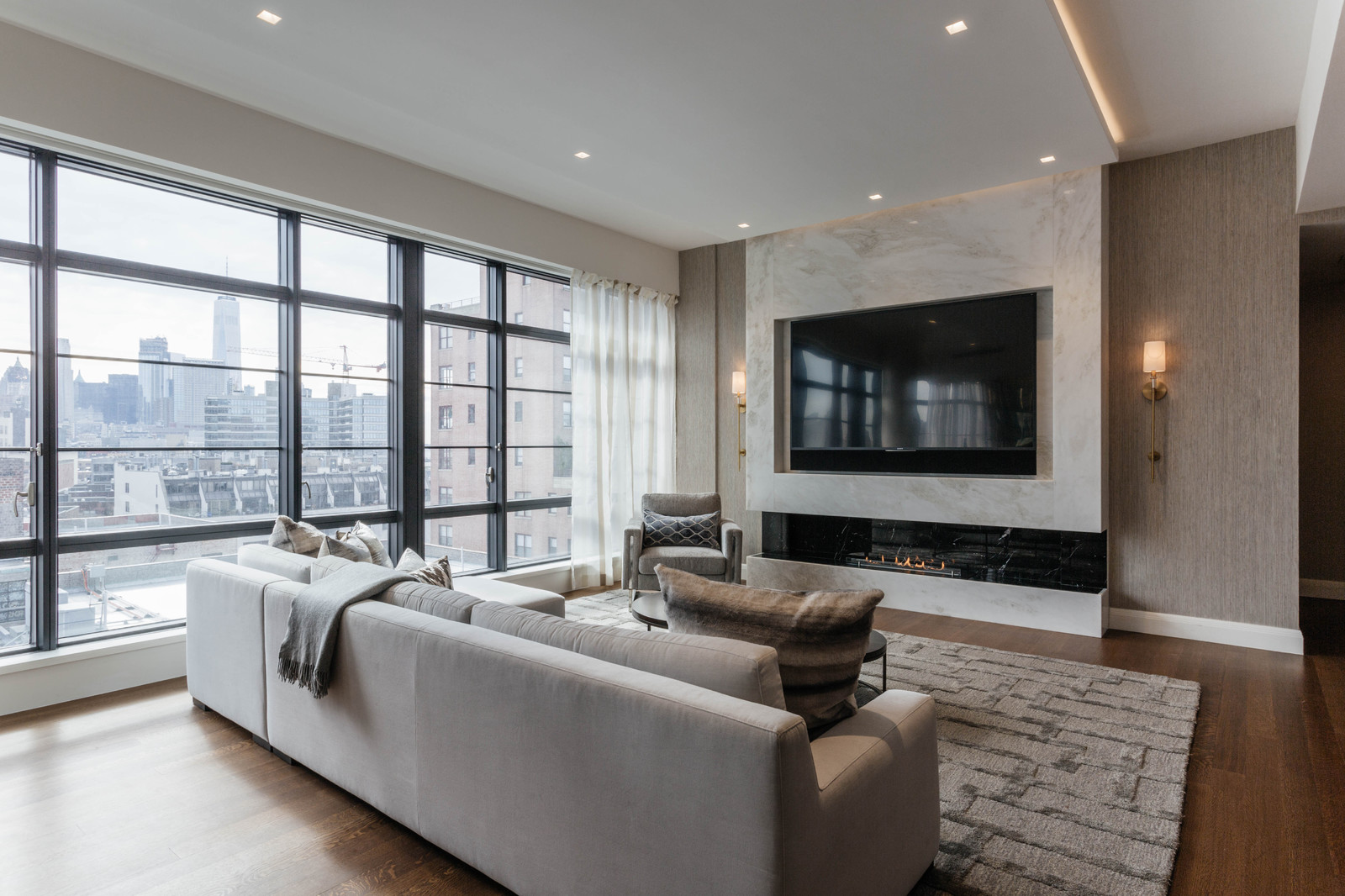 Проект с биокамином Planika Fire Line Automatic 3