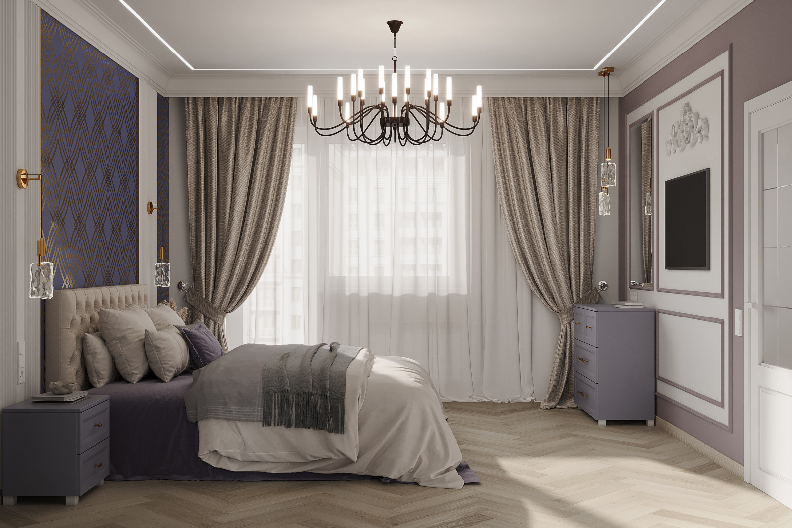 Дизайн двухкомнатной квартиры на Спортивной