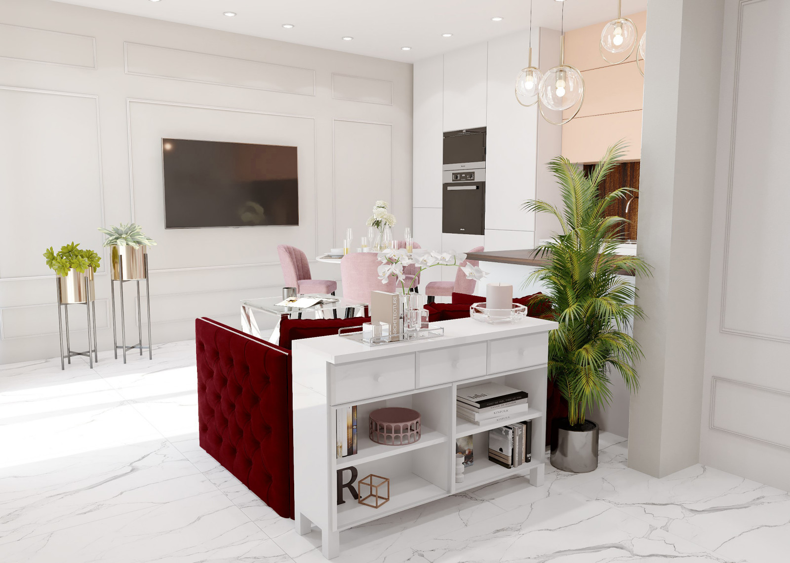 Проект 1 комнатной квартиры для молодой девушки