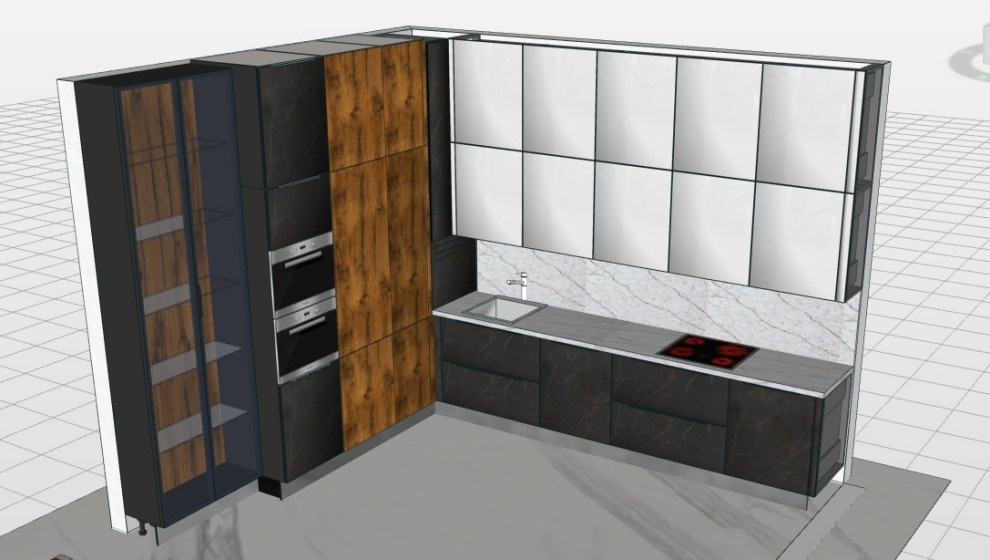 Кухня с фасадами Dekton