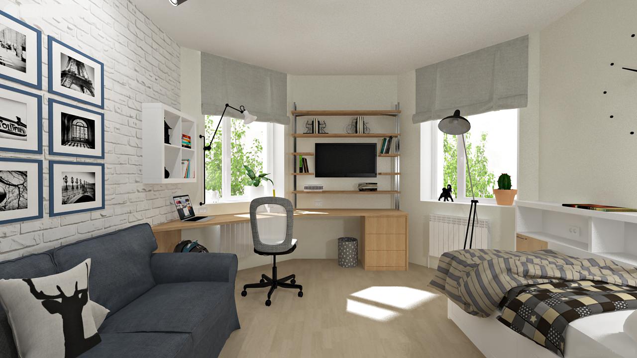 Дизайн-проект комнат для мальчиков