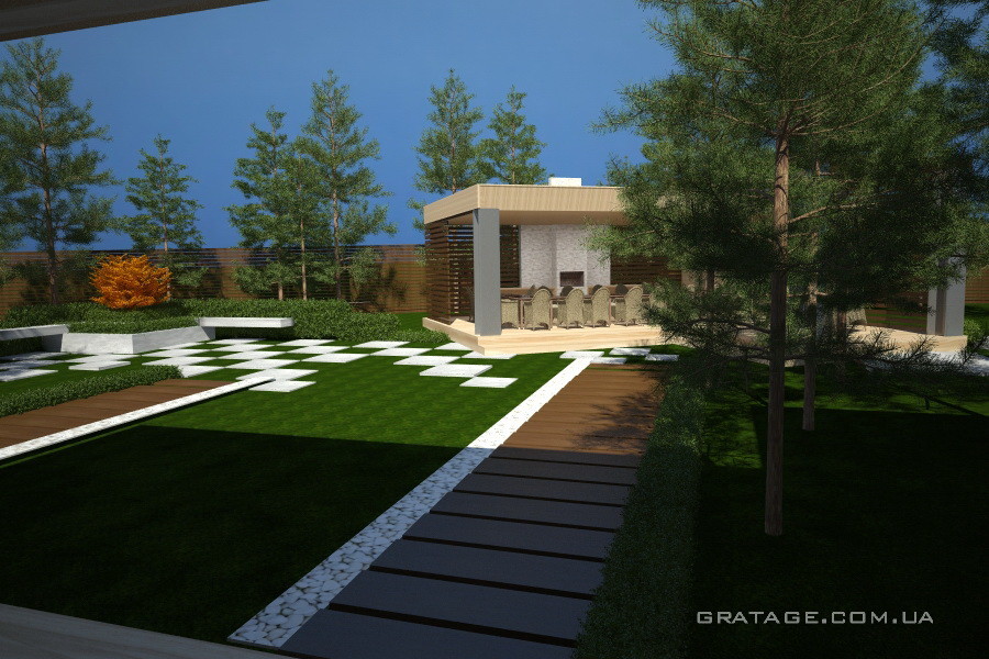 Ландшафт таунхаус