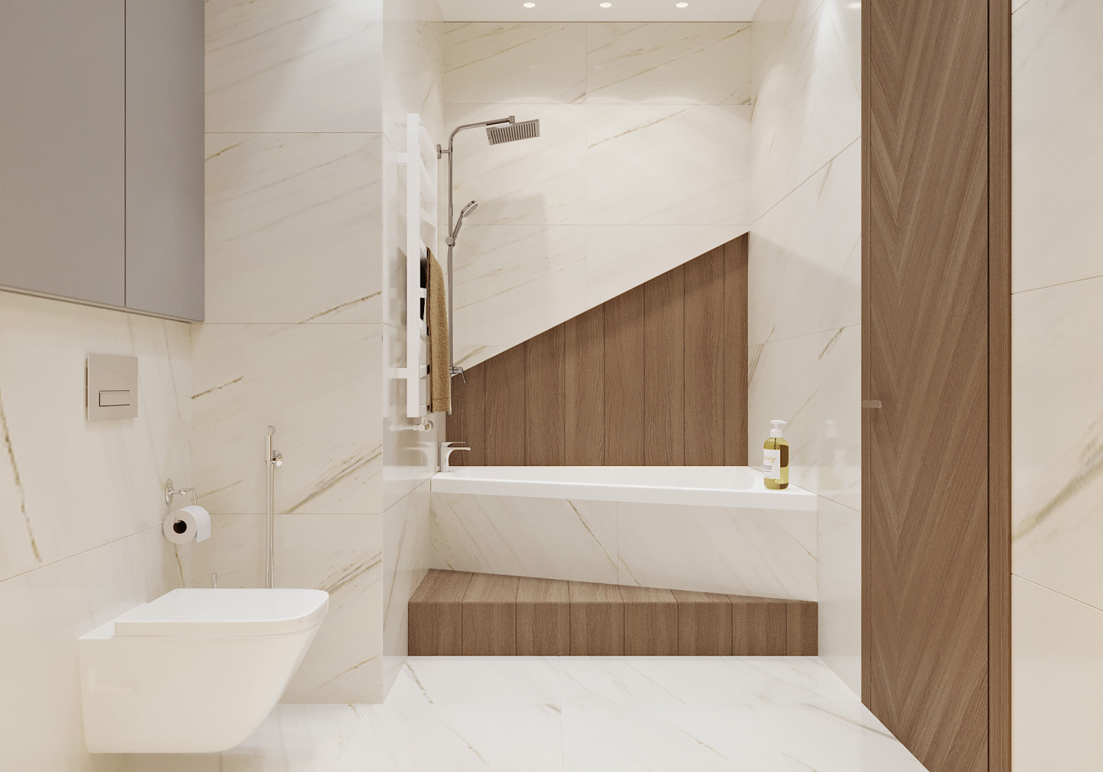 Европейский минимализм. Ванная.