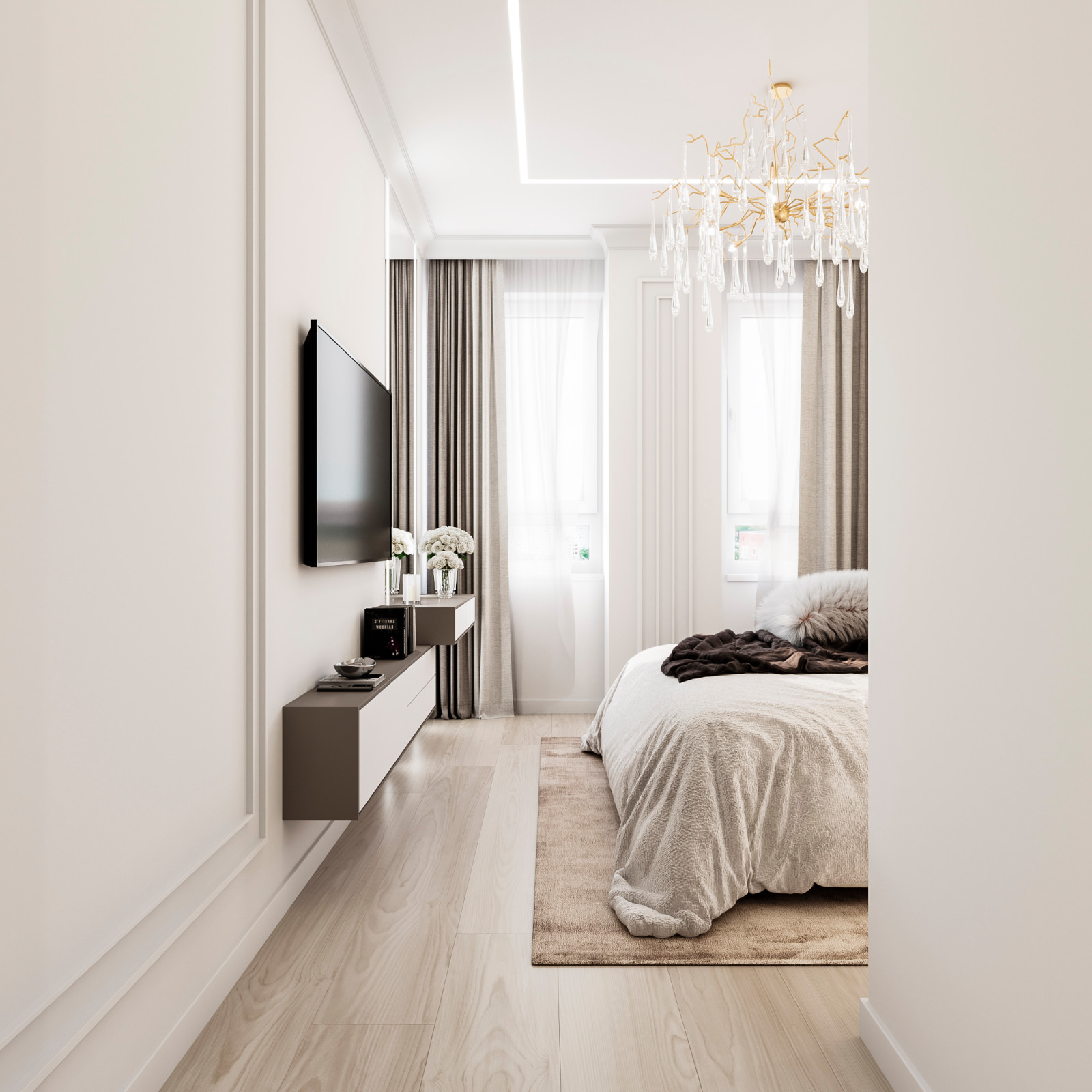 ДИЗАЙН ПРОЕКТ КВАРТИРЫ S=56,07 КВ.М.