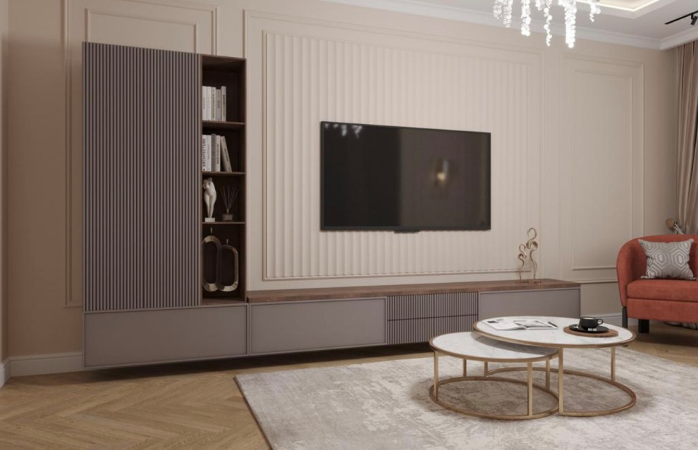 Гостиная в 2-х комнатной квартире