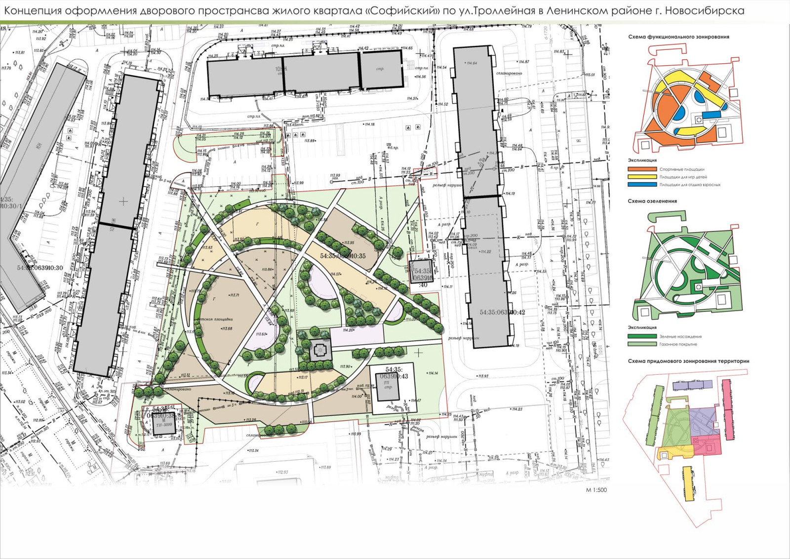 Обложка проекта: Концепция благоустройства ЖК "Софийский"