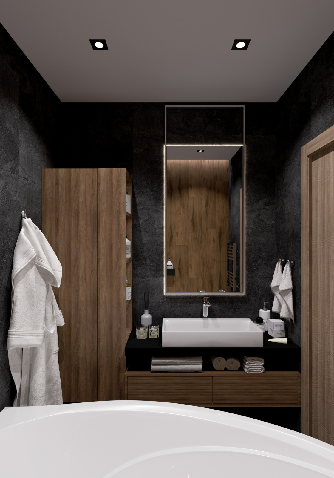 Дизайн проект квартиры в силе брутализм