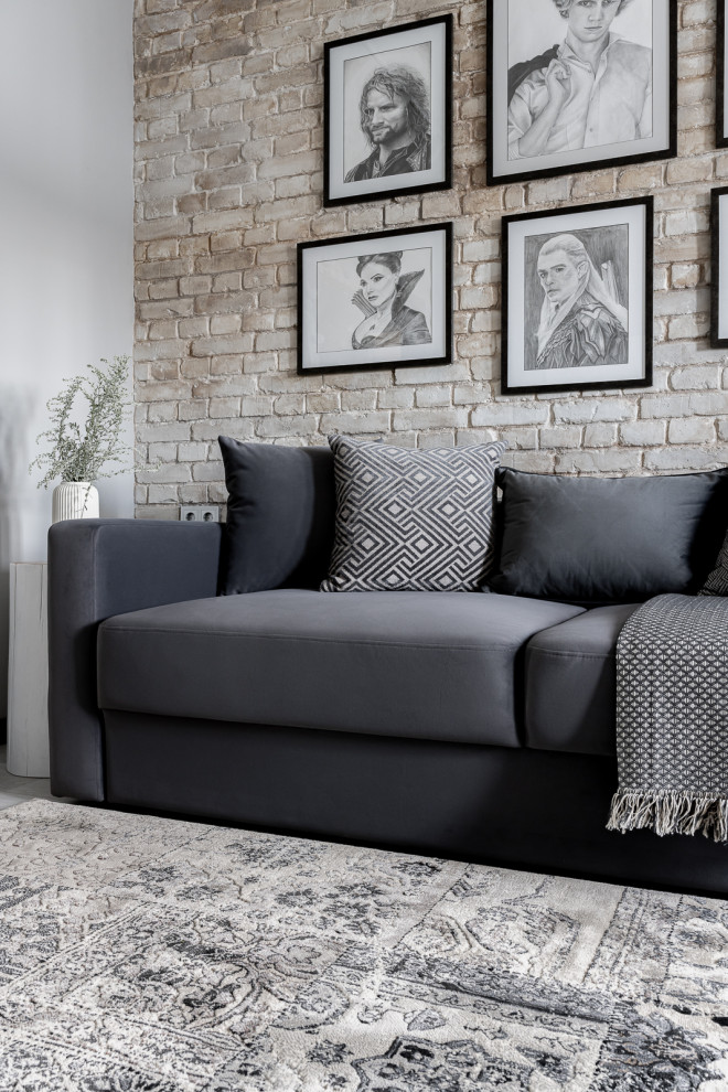 Уютная графичность. Квартира - отдых для семьи врачей