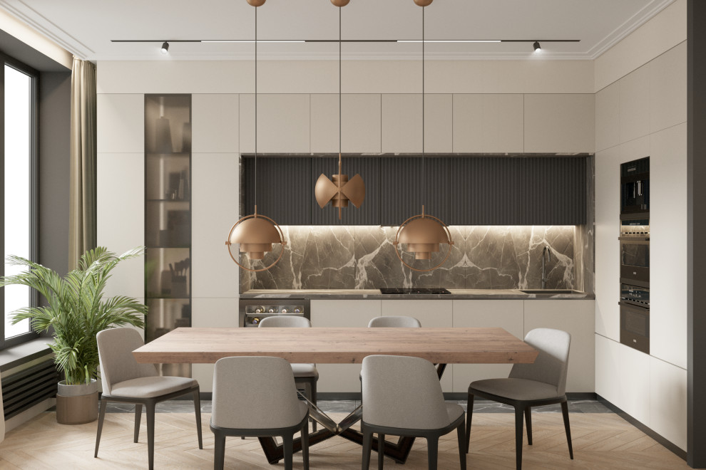 Современная кухня-гостиная