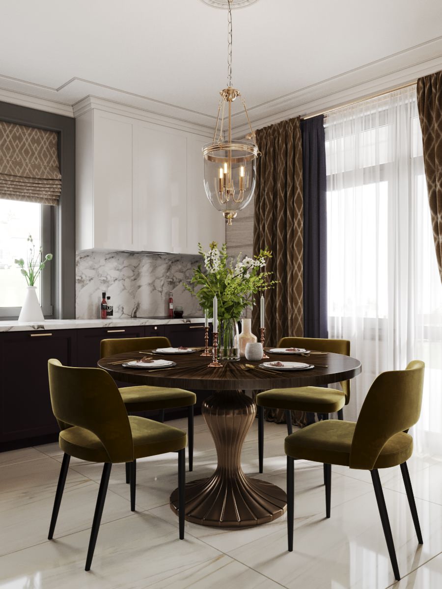 Кухня в загородном доме