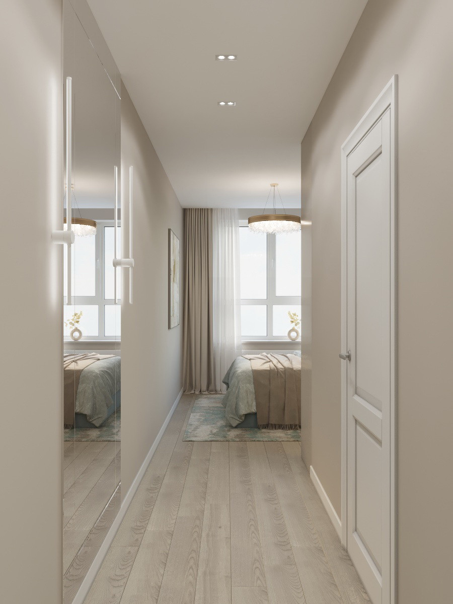 Спальня со своим санузлом .