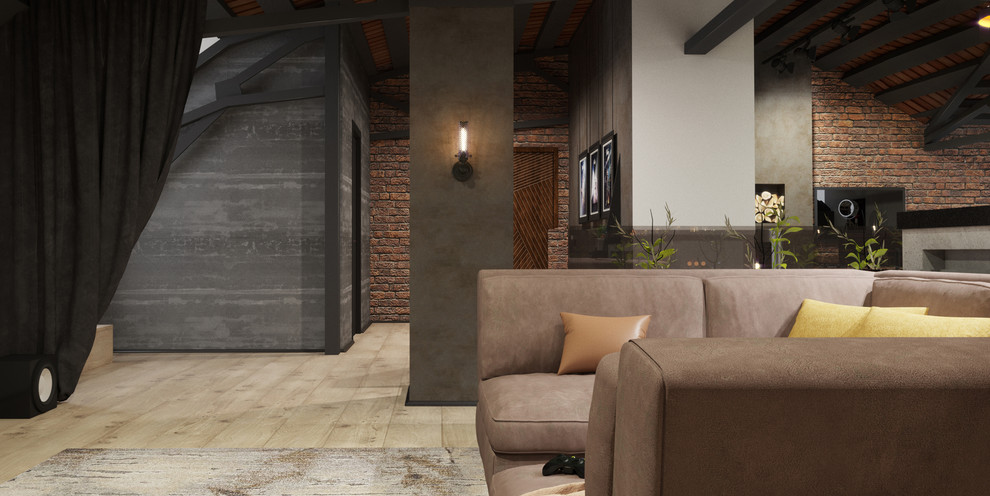 Обложка проекта: 2-уровневая холостяцкая квартира