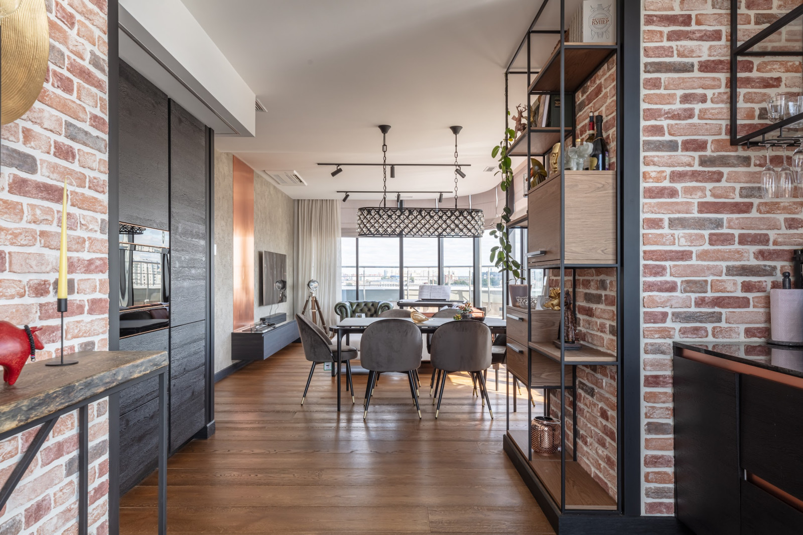 Пентхаус в стиле лофт реализация