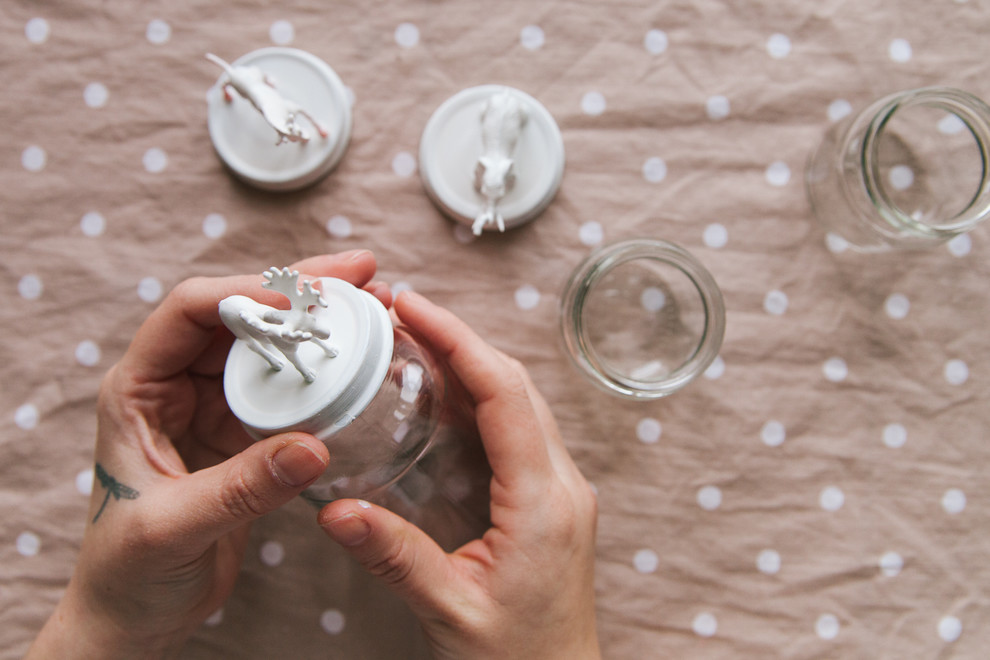 DIY: Красивые банки для сыпучих продуктов с декоративными крышками