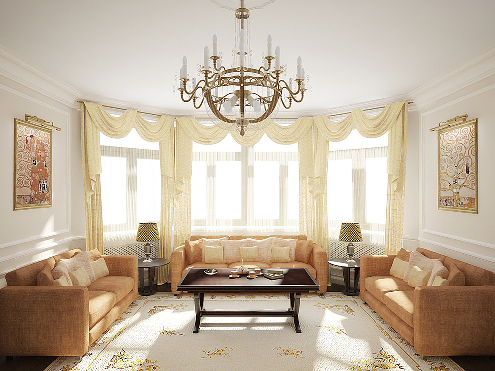 Дизайн гостиной в классическом стиле