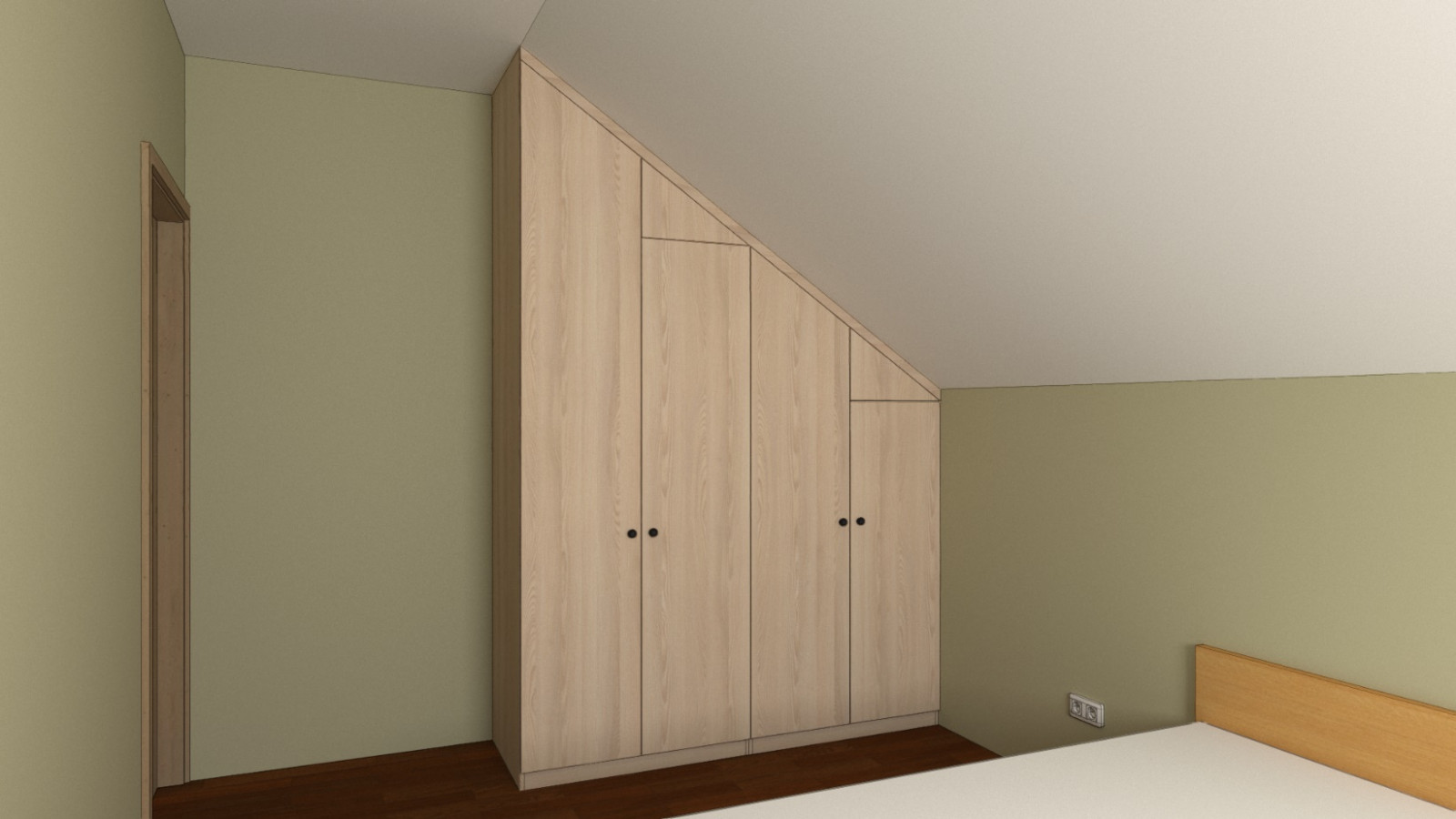 Обложка проекта: Шкаф скошенные №1920-20