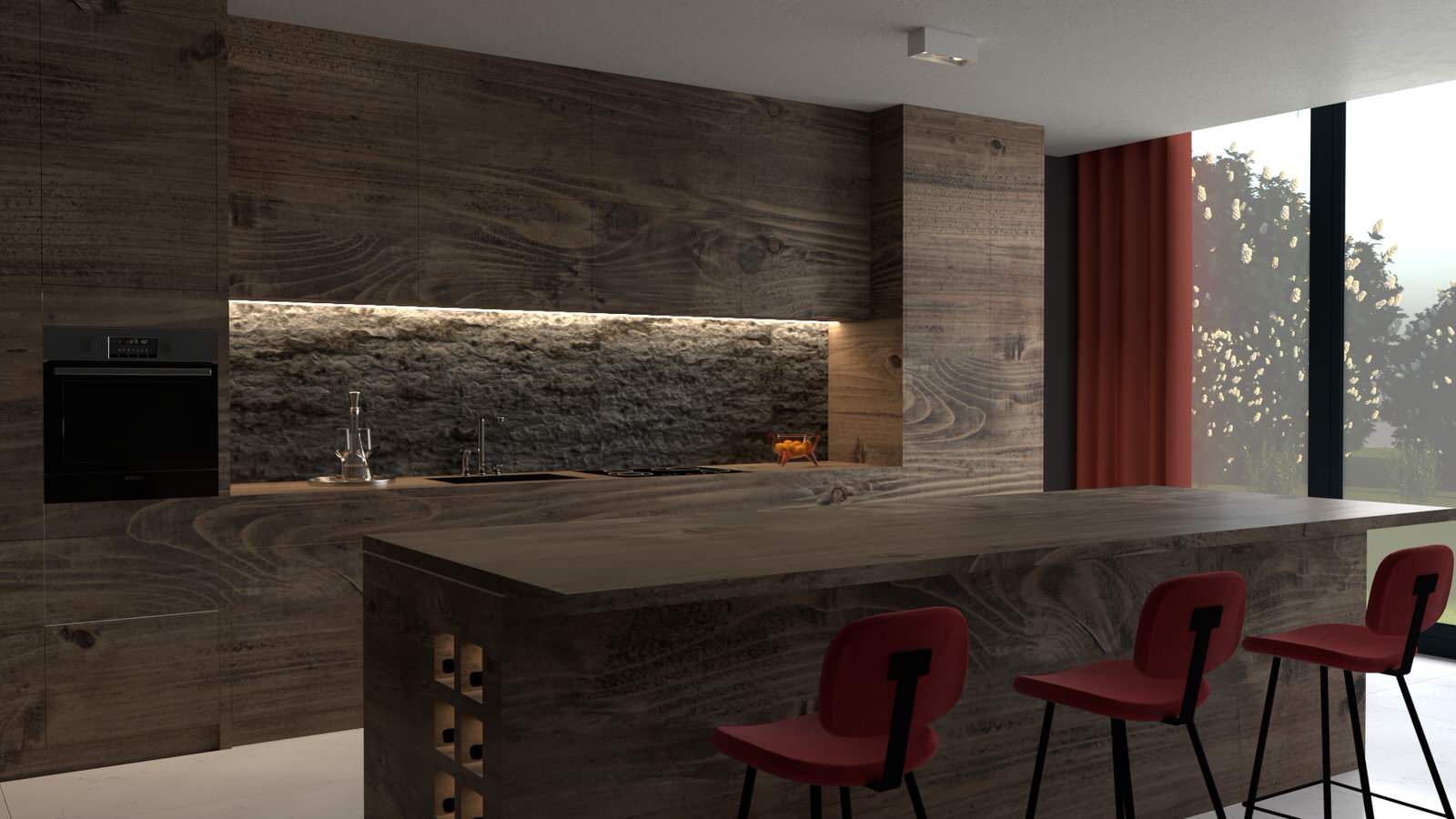 Обложка проекта: Кухня в загородном доме