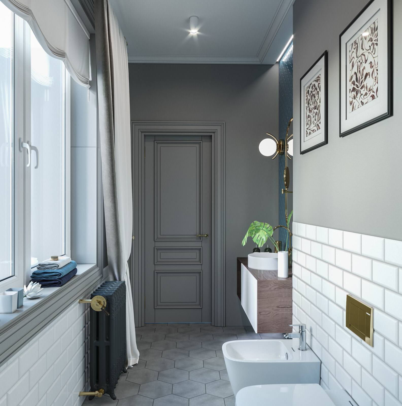 Дизайн коттеджа в неоклассическом стиле 260 кв.м. (2018 год)